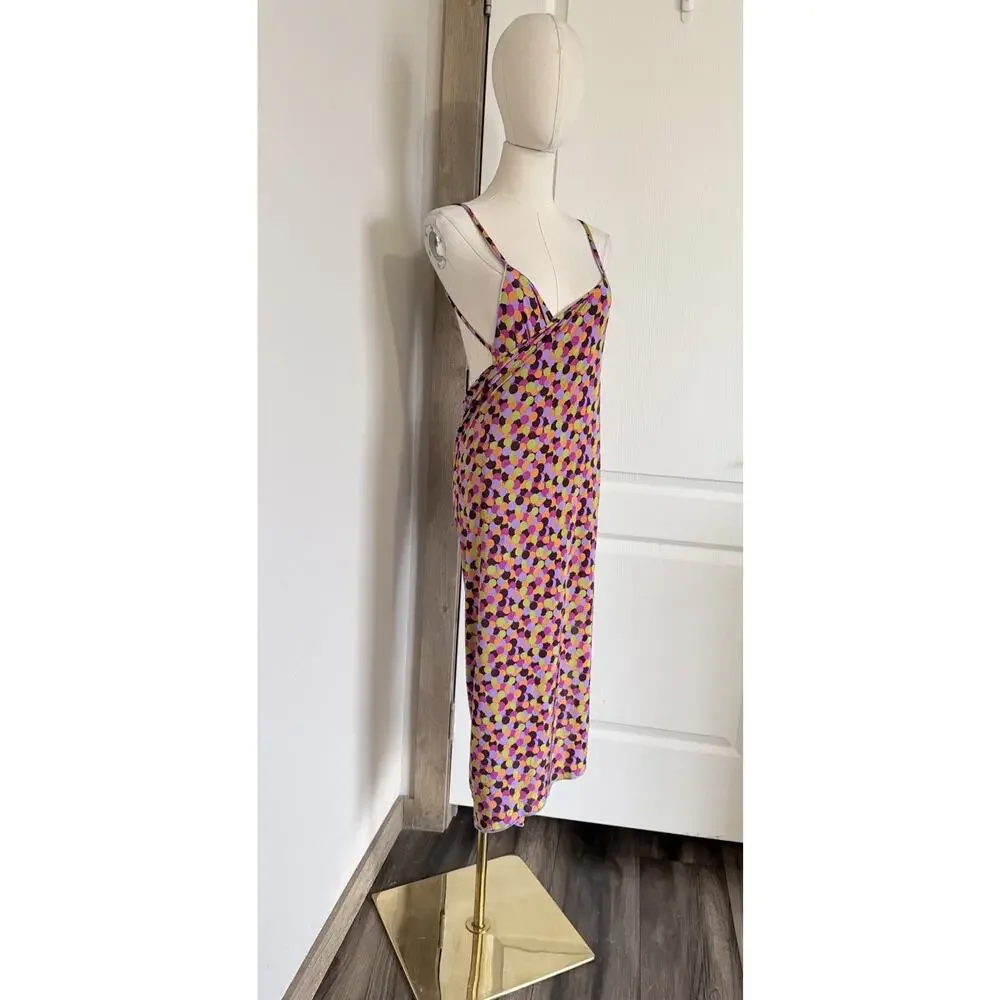Etro Milano OS Multiway Wrap Cover Up Dress Multicolor Polka dot Made In Italy